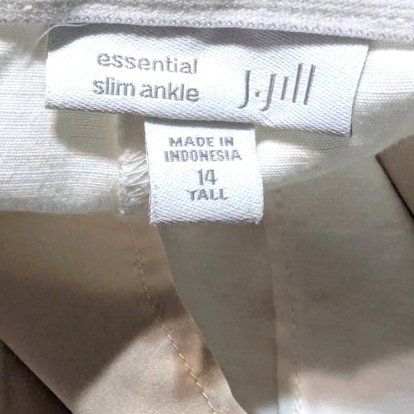 J. Jill Essential Slim Ankle Size 14 Tall In White - Picture 4 of 12